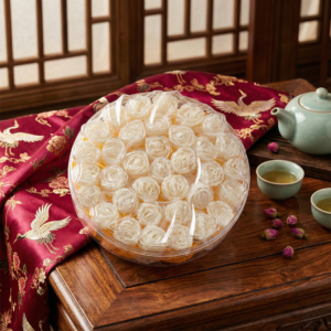 yến tinh chế hoa hồng